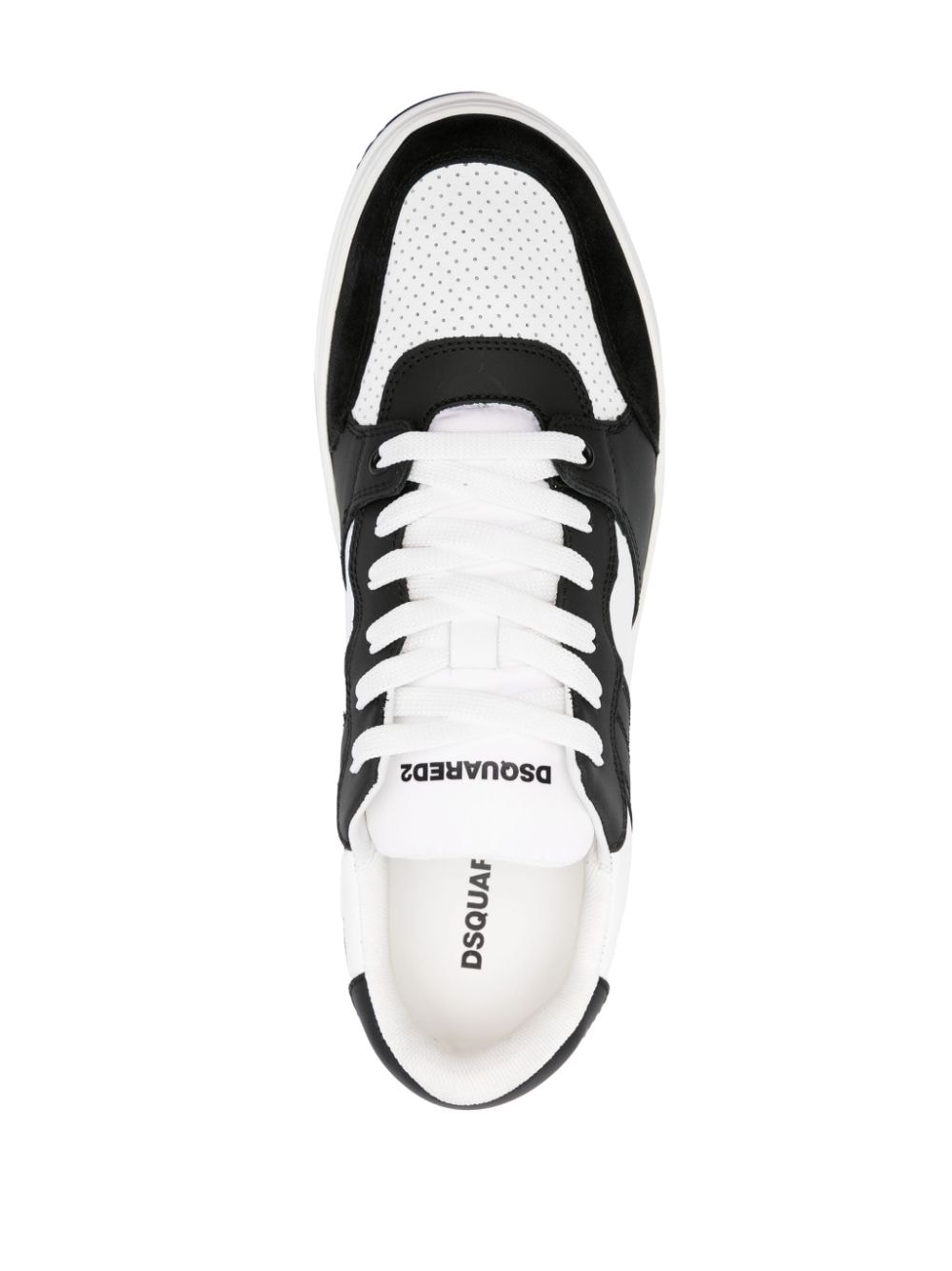 Shop Dsquared2 Panelled Low-top Sneakers In Black