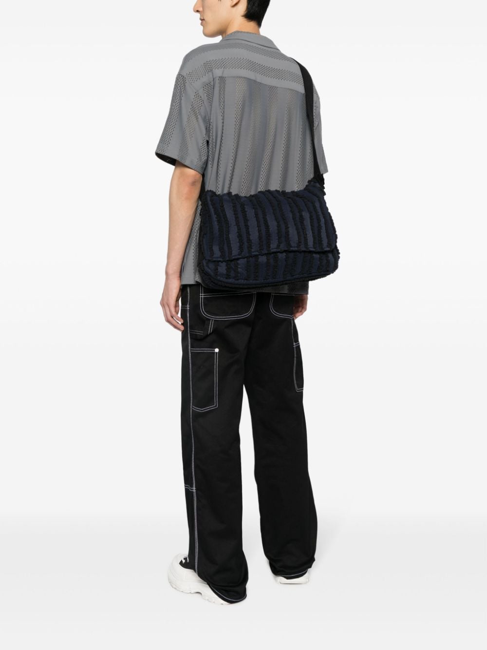 Shop Off Duty Foldover Two-tone Shoulder Bag In Blue