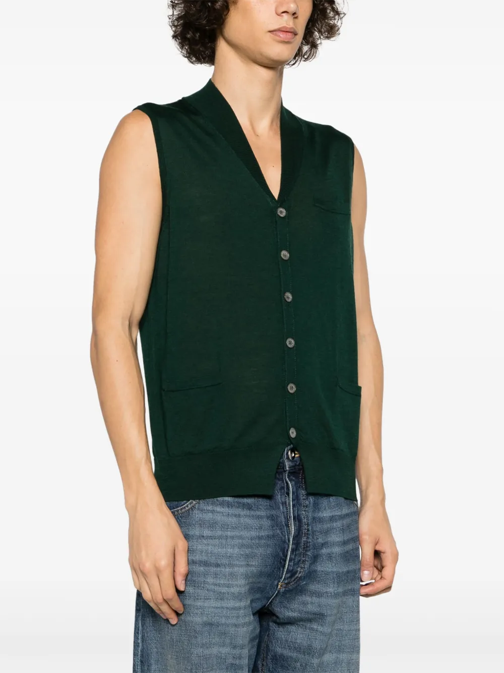 Ballantyne Basolan wollen gilet Groen