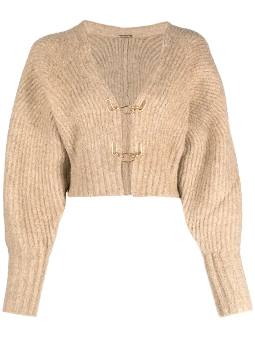 Cardigan crop Casella à design nervuré - Cult Gaia - Modalova