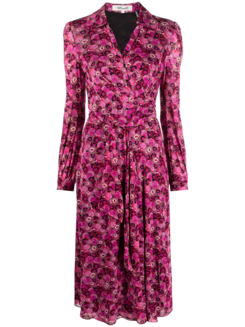 DVF Diane von Furstenberg Phoenix mesh wrap dress