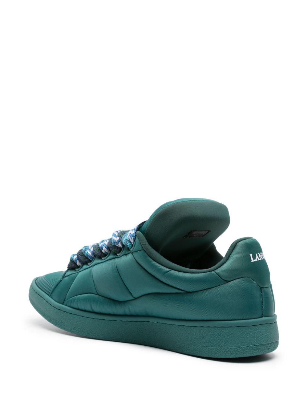 Shop Lanvin Curb Xl Nylon Sneakers In Blue