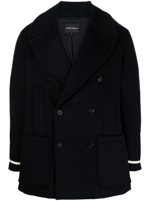 Emporio Armani double-breasted wool coat 