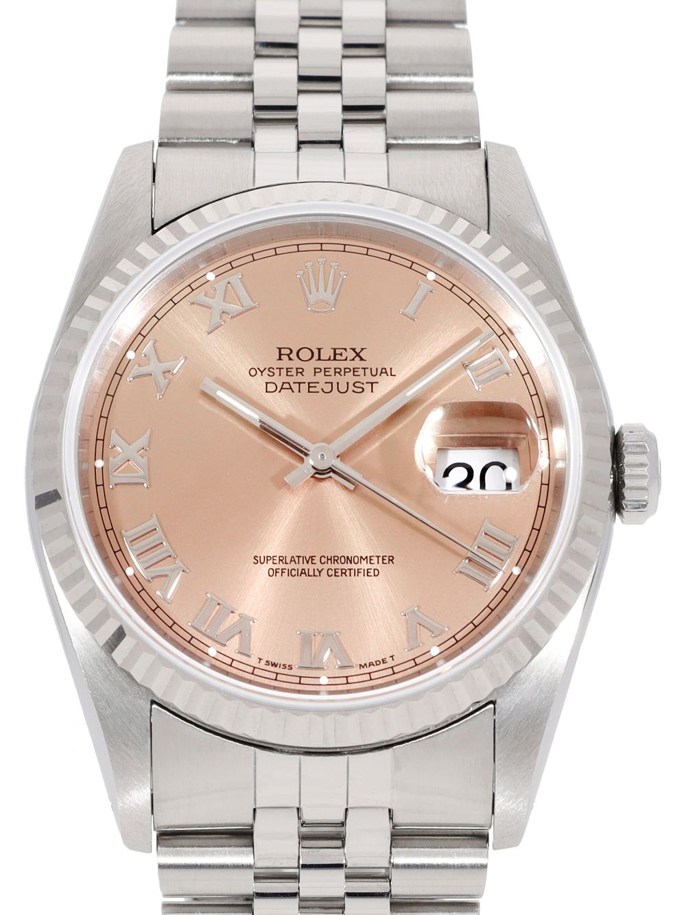 Rolex 1993 pre-owned Datejust 36mm - Roze