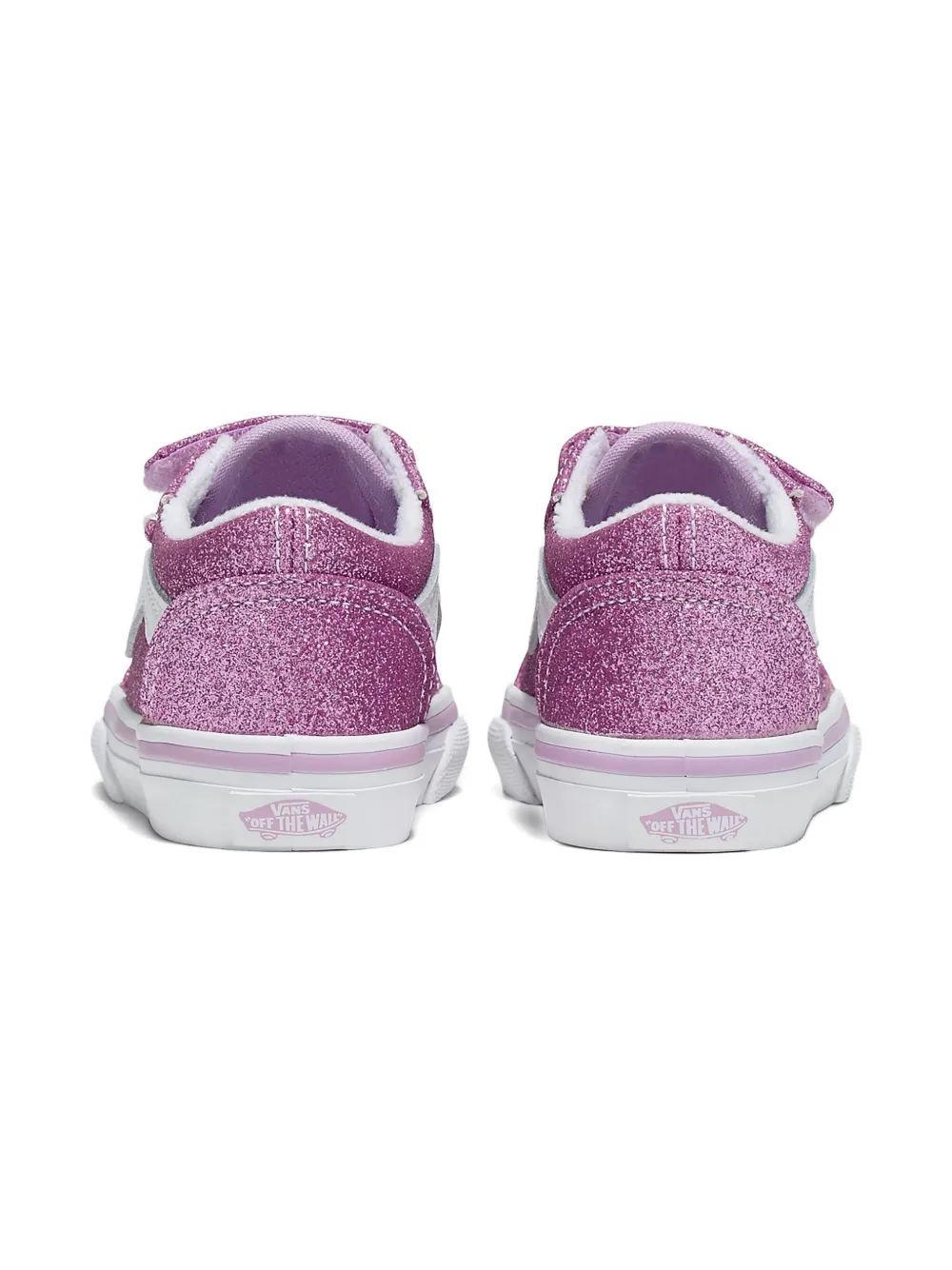 Vans Kids glitter touch-strap trainers Roze
