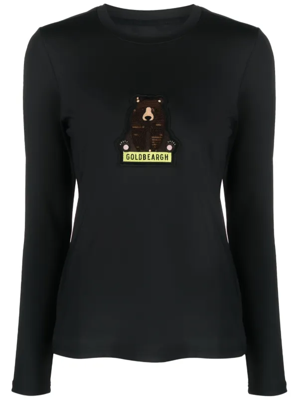 Goldbergh logo patch long sleeve T shirt Farfetch