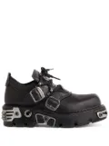 Rabanne x New Rock leather sneakers - Black