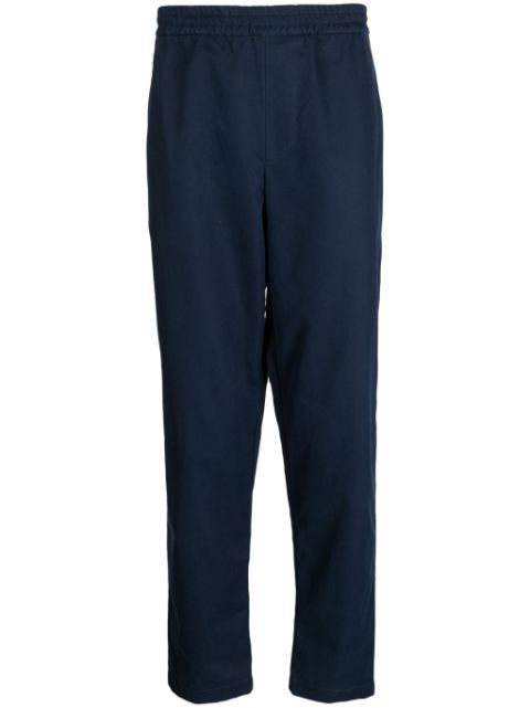 Maison Kitsune Bold Fox-patch cotton trousers Men