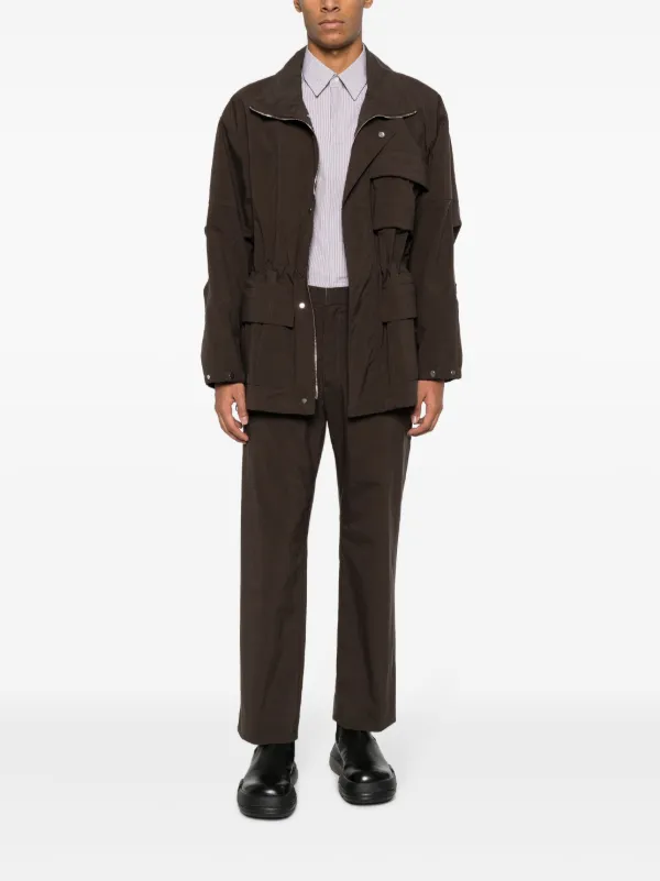 FENDI 2022 コルセット ストライプ シャツ グレードローコード FENDI ストライプ シャツ | ブラウン | FARFETCH JP