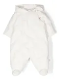 Bonpoint quilted hooded snowsuit - White