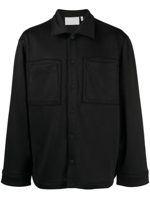 Off Duty Tiller mesh-design shirt