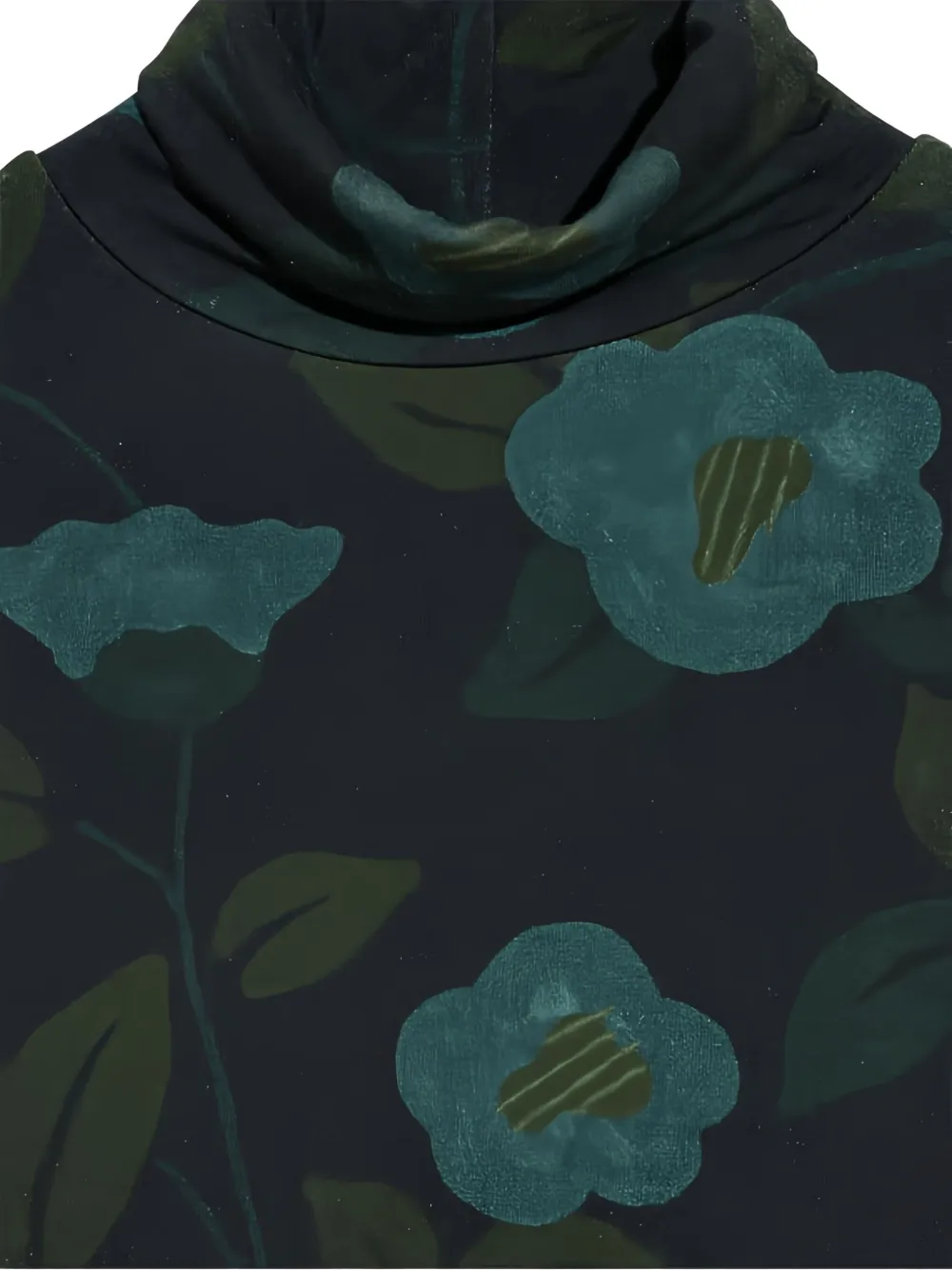 Bellerose floral-print turtleneck top Blauw