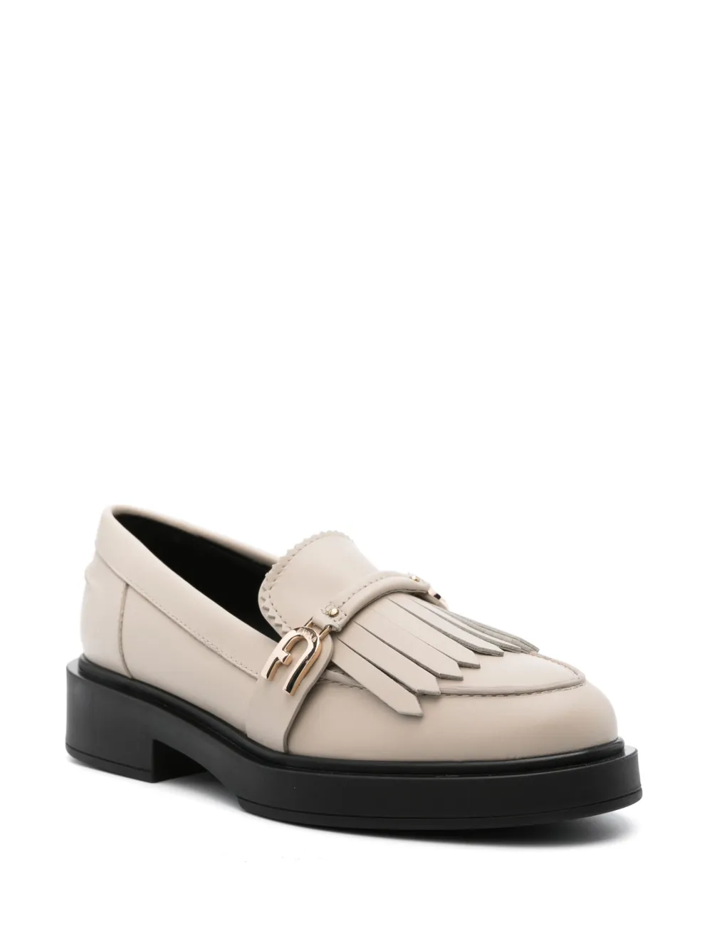 Furla Legacy almond-toe loafers - Beige