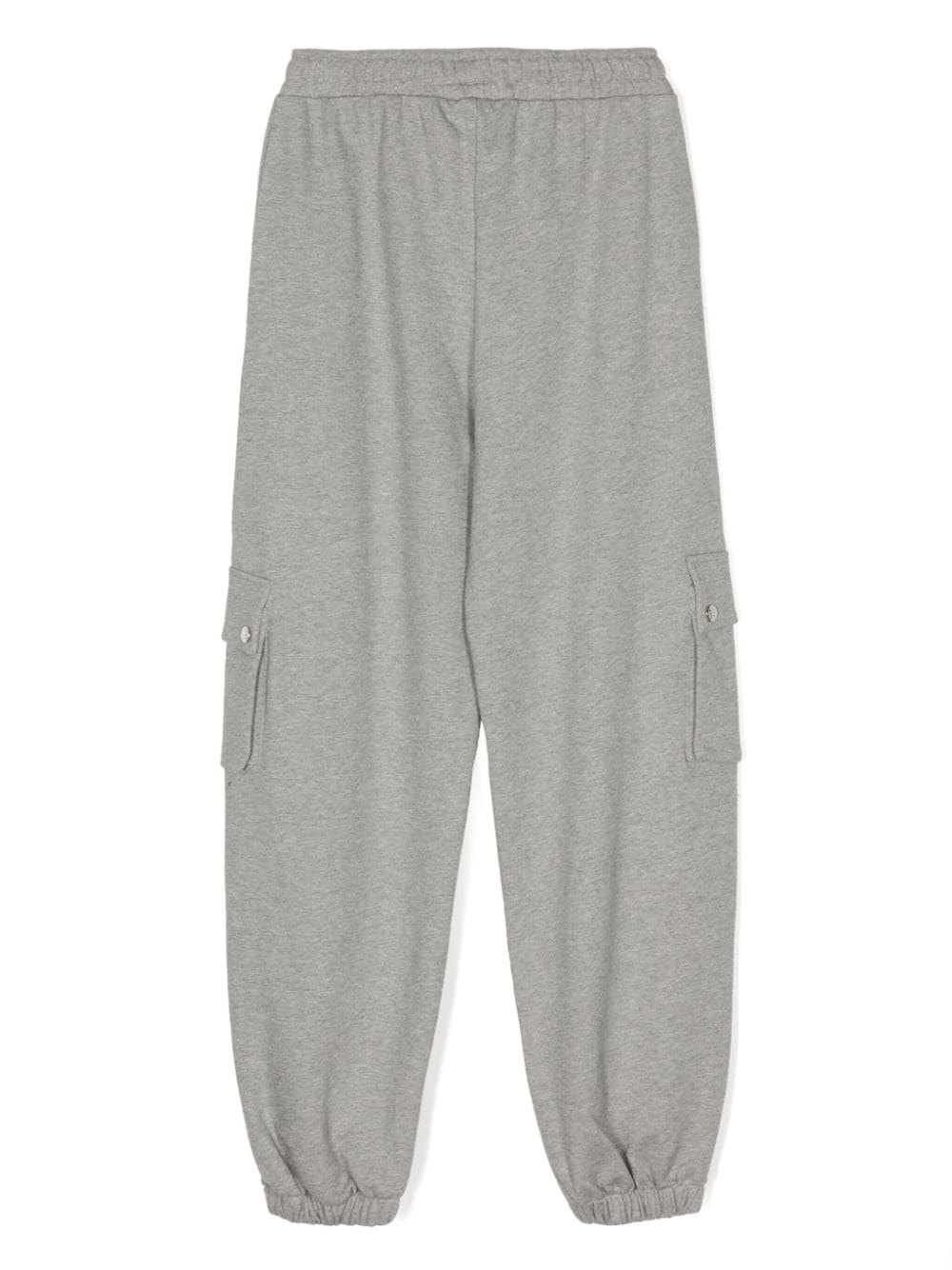 Shop Balmain Logo-patch Track Pants In Grey