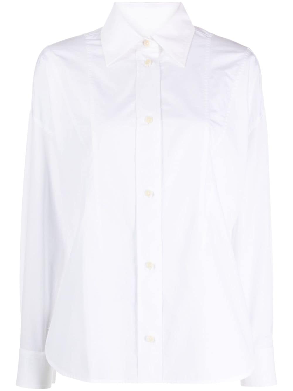 Image 1 of Ports 1961 panelled poplin cotton shirt