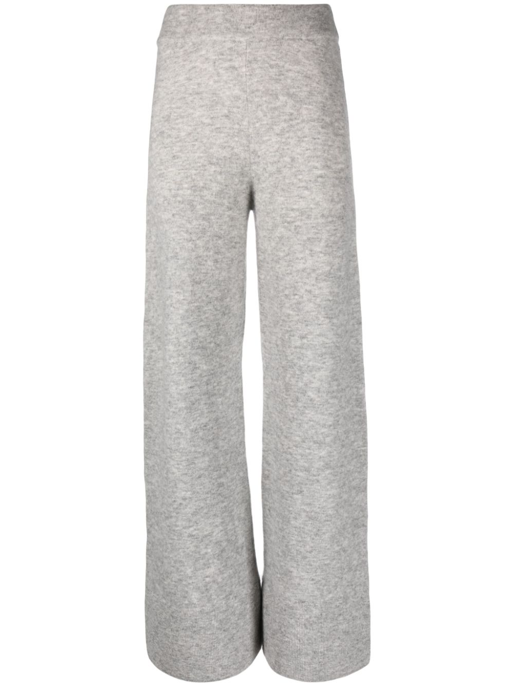 ERMANNO SCERVINO MÉLANGE KNITTED FLARED TROUSERS