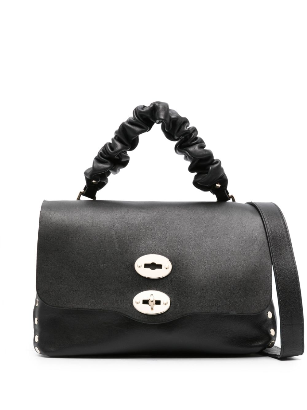 Zanellato Postina Leather Tote Bag In Black