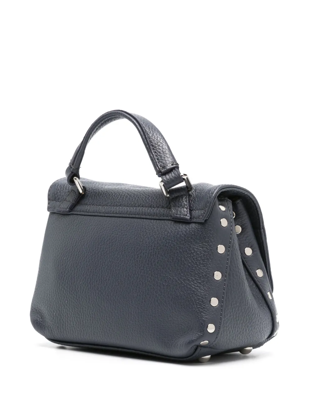 Zanellato Postina leren crossbodytas Blauw