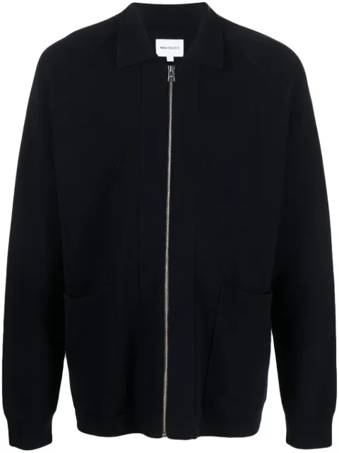 Norse Projects كارديغان بحياكة دقيقة وسحاب
