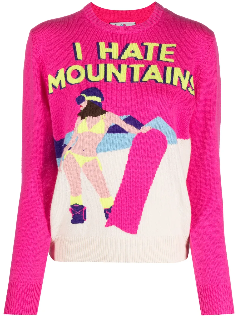 MC2 Saint Barth Intarsia trui Roze
