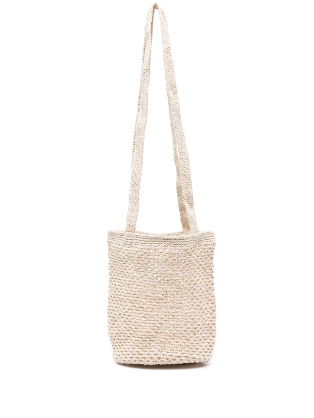 Gimaguas fisherman-knitted Slouch Shoulder Bag | Neutrals