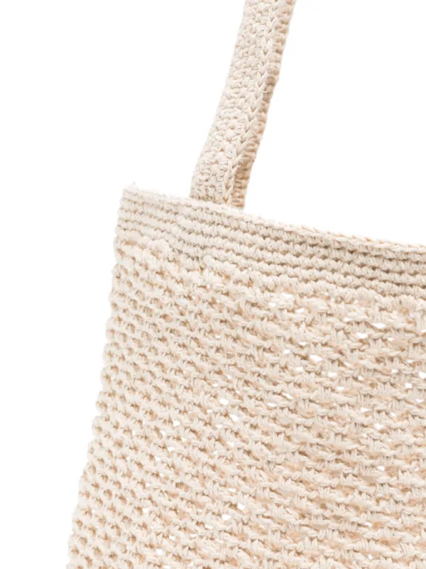 interwoven-design tote bag