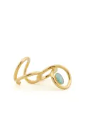 DESTREE Louise stone-detailing ring - Gold