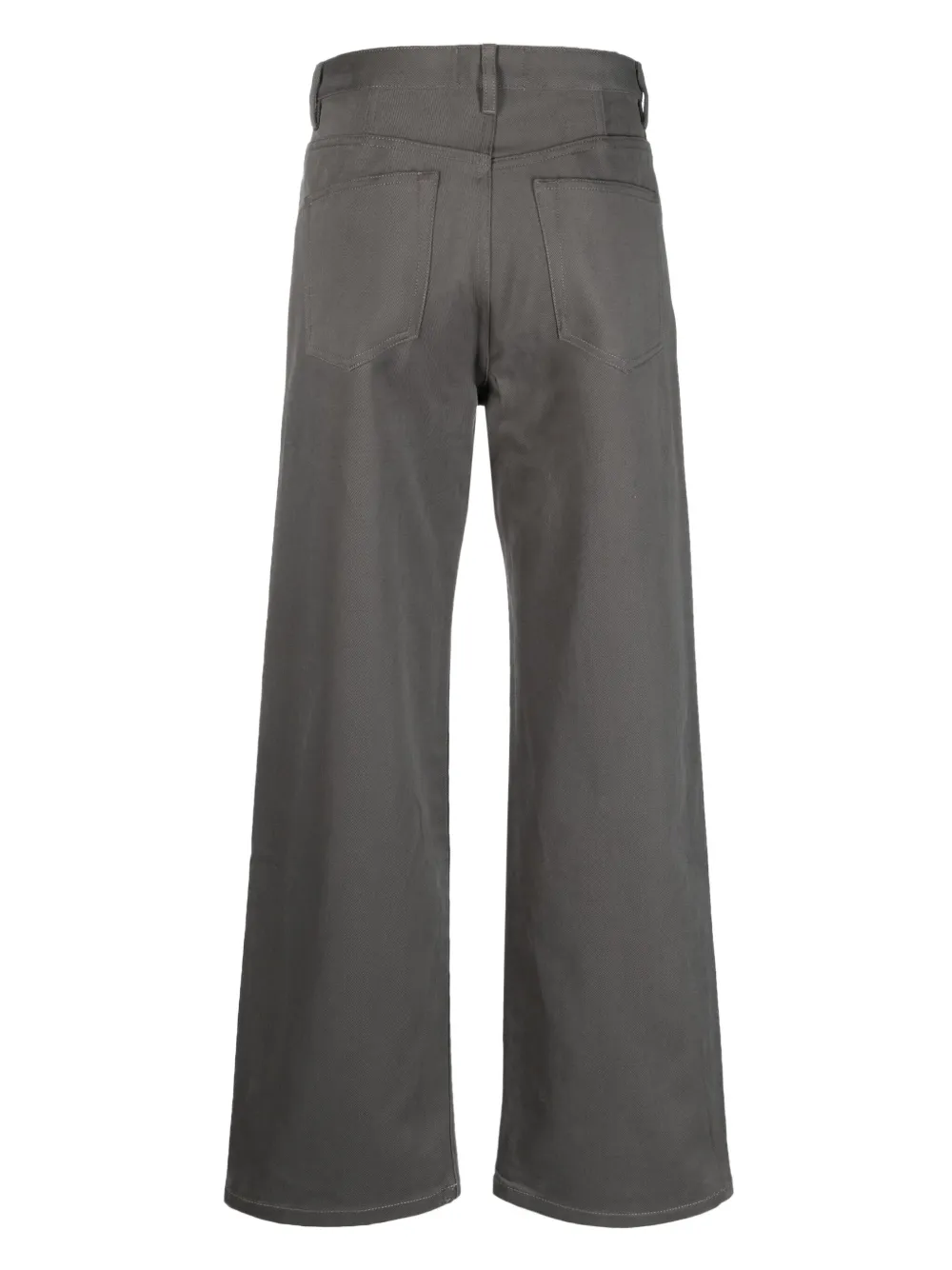 AMI Paris straight-leg cotton trousers - Grijs