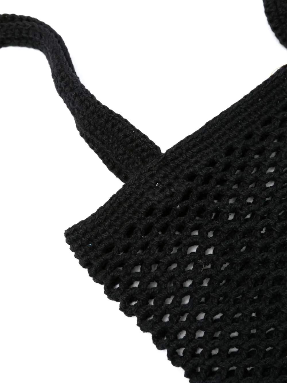 Gimaguas fisherman-knitted Slouch Shoulder Bag | Black
