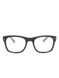 Ray-Ban logo-plaque square-frame glasses - Black