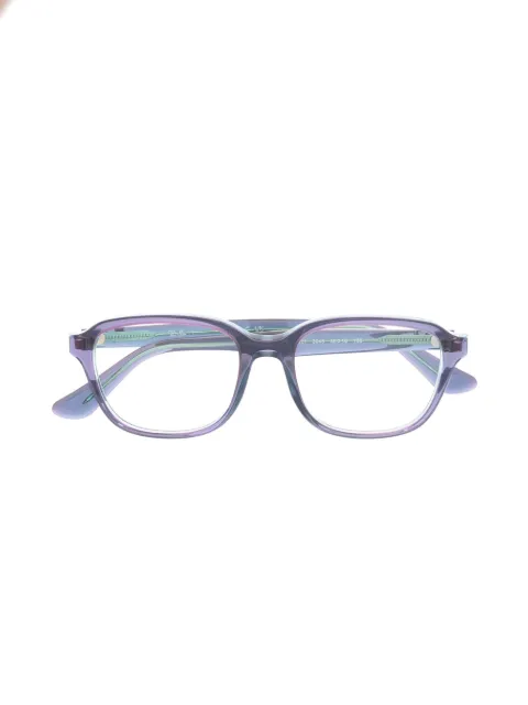 RAY-BAN JUNIOR polished-effect square-frame glasses