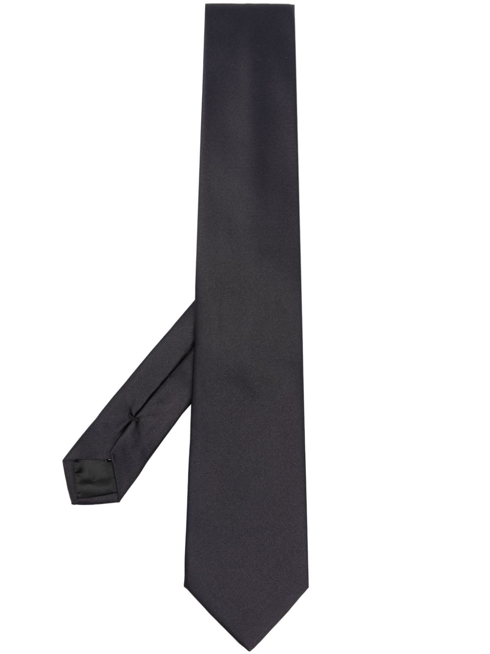 Emporio Armani Patterned-jacquard Silk Tie In Blue