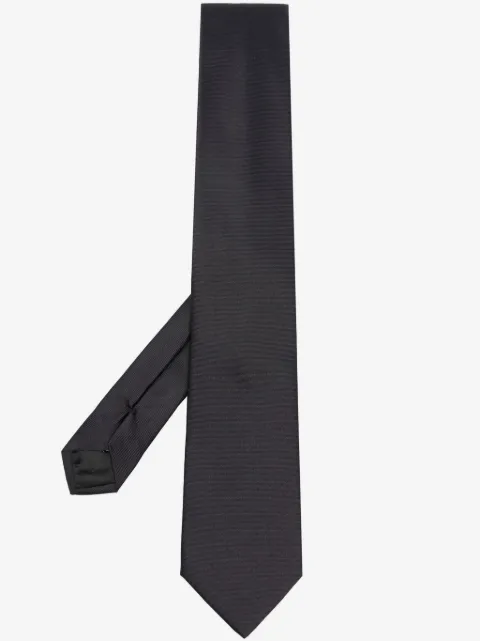 Emporio Armani patterned-jacquard silk tie