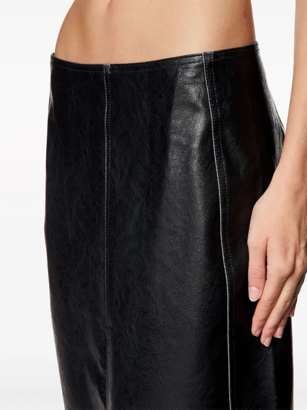 Leather midi cheap skirt 60