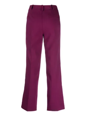 パンツ ALYSI Woman Pants Brown 104141P4232 CER Overlap Waist Utility Palazzo Pants