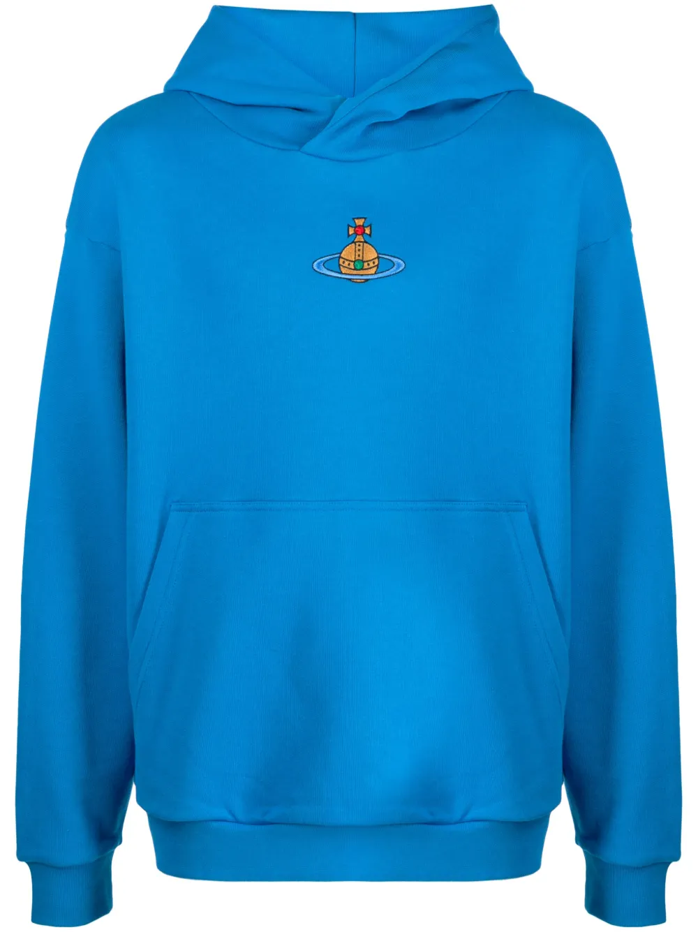 Vivienne Westwood Hoodie met geborduurd logo Blauw