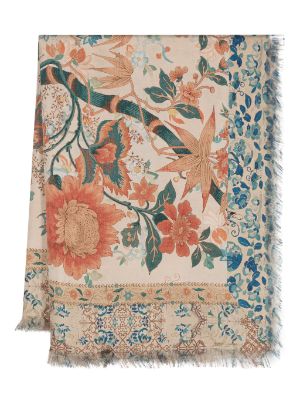 Pierre-Louis Mascia Multi-Print Wool Scarf, Jungle Floral, Women's, Scarves & Wraps Scarf Scarves