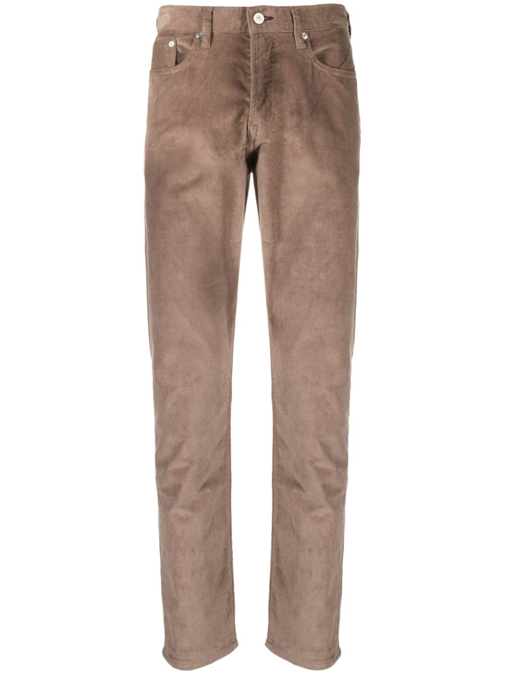 Ps By Paul Smith Corduroy Straight-leg Jeans In Brown