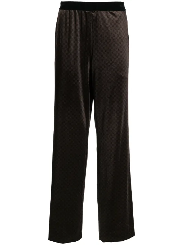 Balmain monogram-jacquard straight-leg Jeans - Farfetch