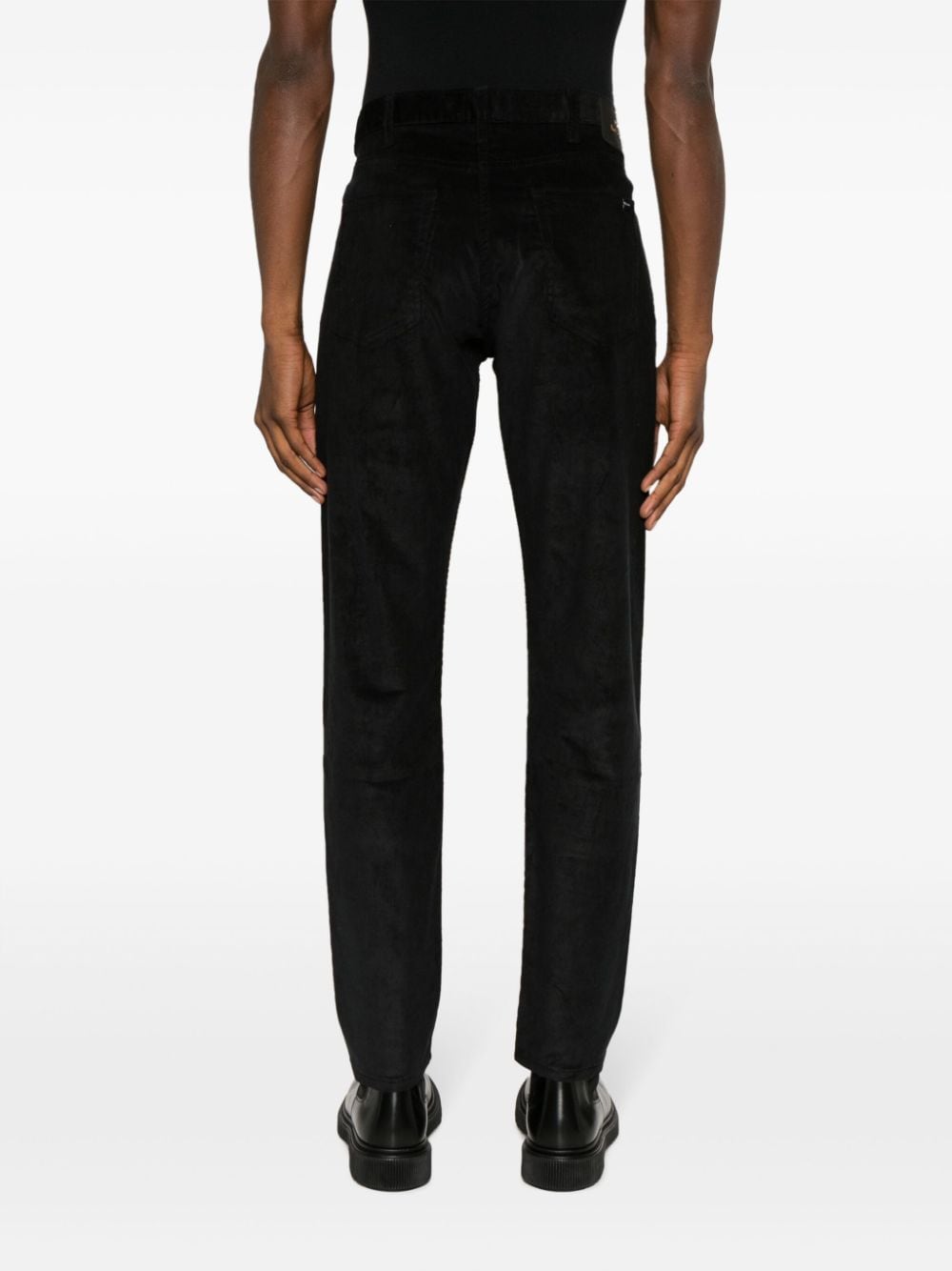 Shop Ps By Paul Smith Mid-rise Straight-leg Jeans In Black