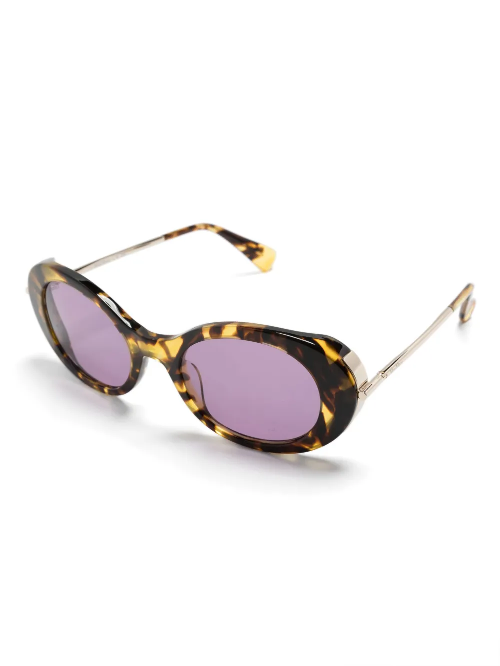 Max Mara Eyewear Zonnebril met schildpadschild-effect - Bruin
