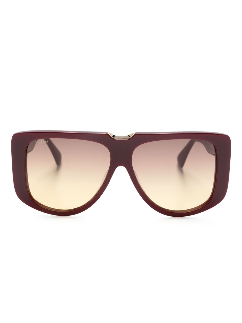 logo-print rectangle-frame sunglasses