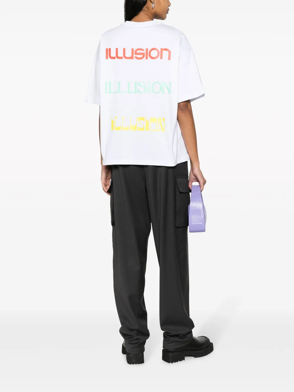 MSGM T-shirt met logoprint - Wit