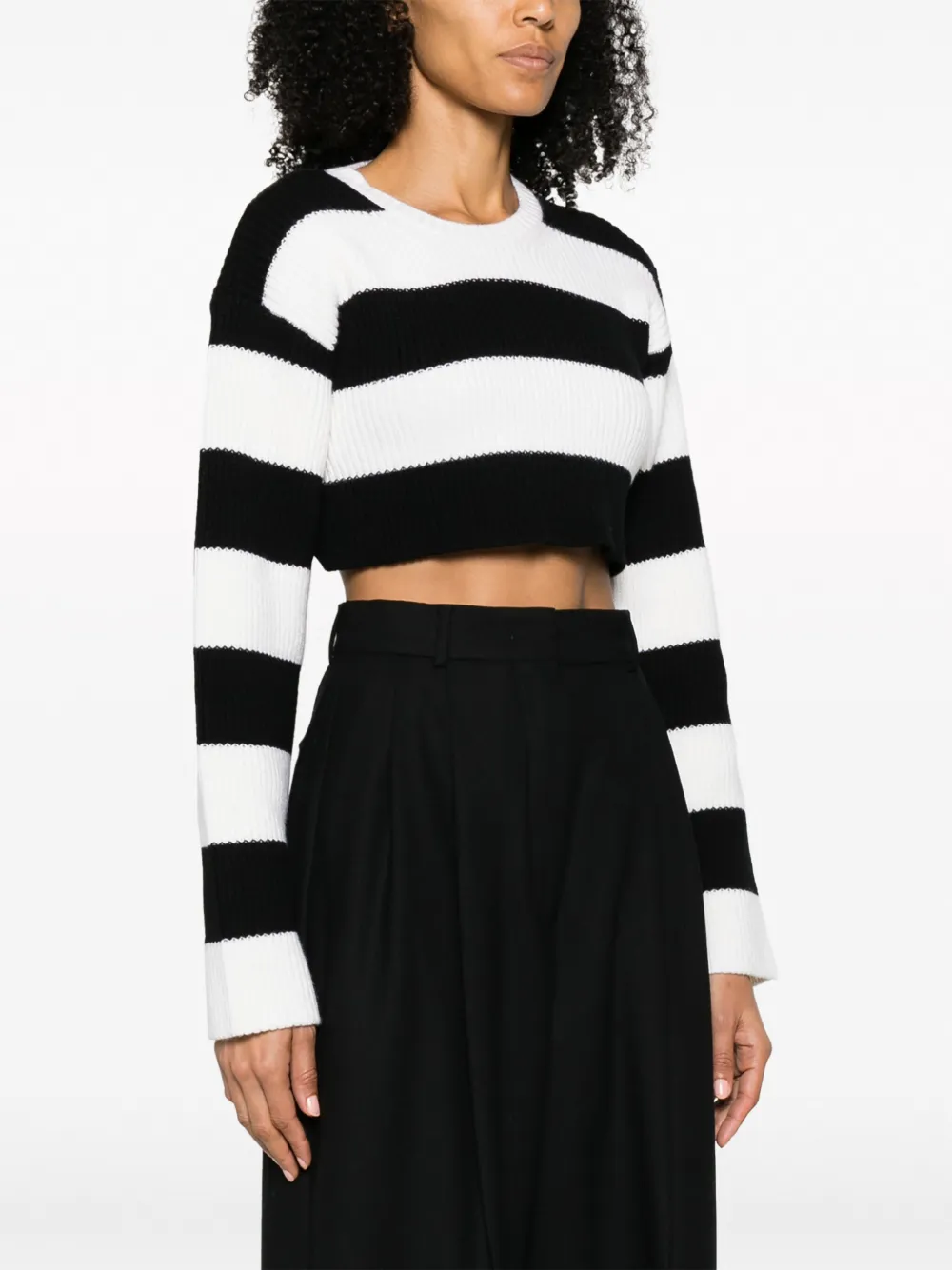 Sportmax Broek met geplooid detail Zwart