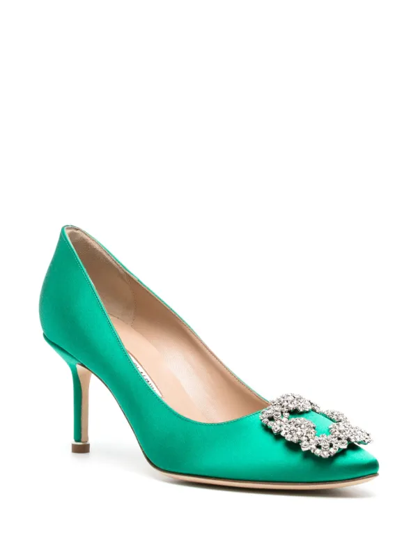 洋服通販 - 新作アイテムを Manolo Blahnik Hangisi 70mm crystal-embellished Pumps 靴