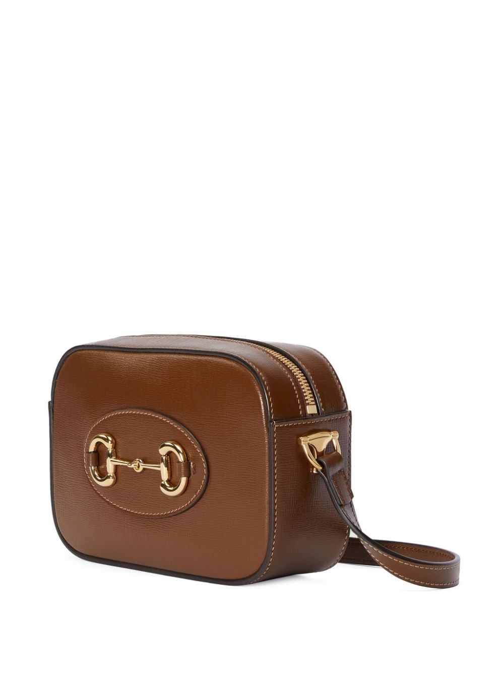 Shop Gucci Small Horsebit 1955 Shoulder Bag In Brown