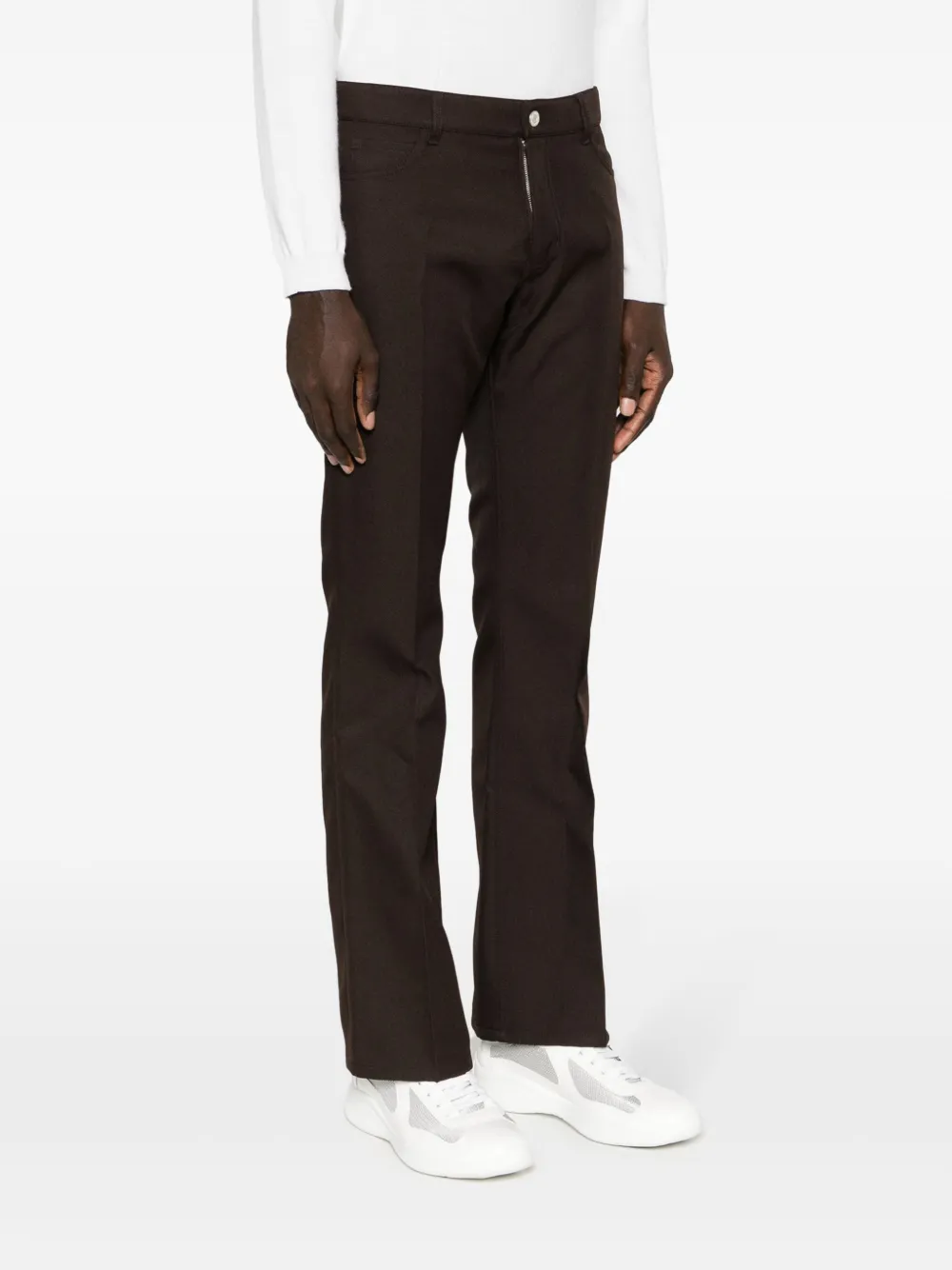 Courrèges Bootcut Pants In Brown
