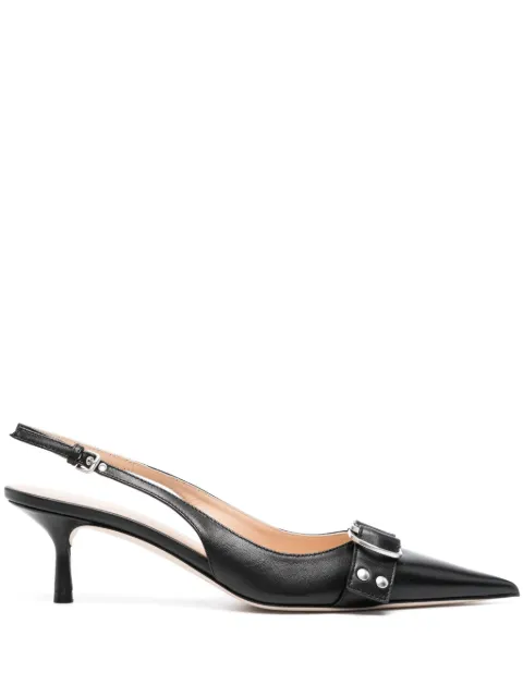 Blumarine buckle-detail slingback pumps