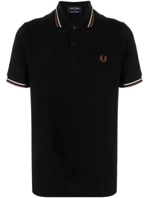Polo en coton à logo brodé - Fred Perry - Modalova