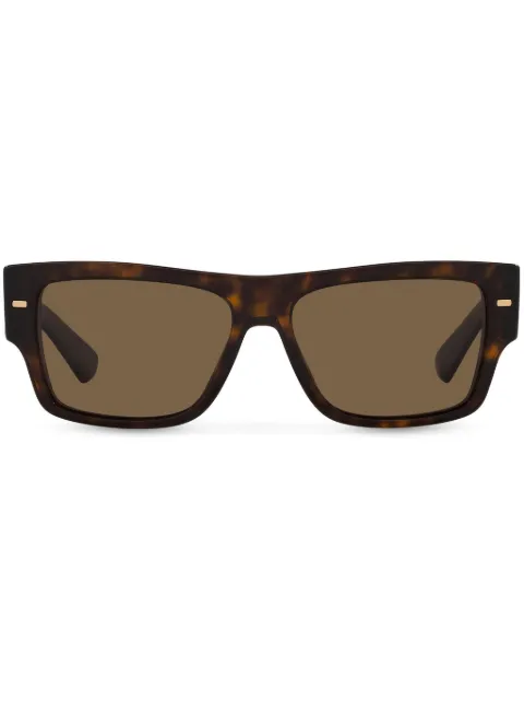 Dolce & Gabbana Eyewear Lusso Sartoriale rectangle-frame sunglasses